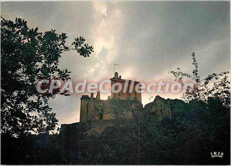 Postcard Modern Bonaguil (Lot et Garonne) Chateau Bonaguil strong 7 km from F...