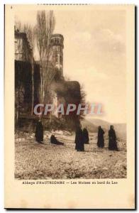 Aix les Bains - Abbaye d & # 39Hautecombe - Monks at the lake shore - Old Pos...