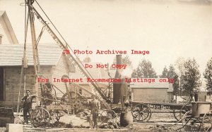 MI, Ithaca, Michigan, RPPC, E.D. Schlarf Well Drilling Steam Driller, Photo