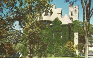 Davis Hall Dormitory Headquarter University Rhode Island Vintage Postcard