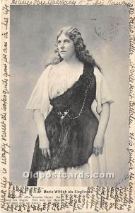 Marie Wittich als Sieglide Theater Actor / Actress 1906 