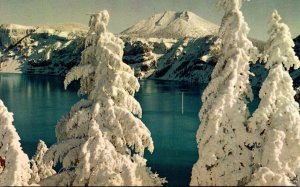Oregon Crater Lake In Winter