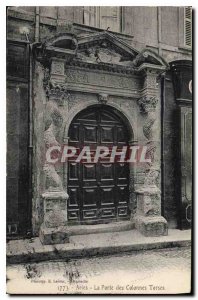 Postcard Ancient Arles Gate of Columns Torsos