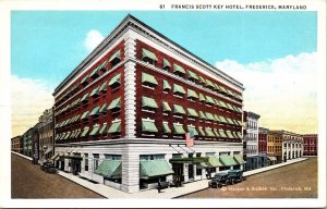 Francis Scott Key Hotel Frederick Maryland MD WB Postcard VTG UNP Vintage