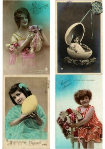 OEUF DE PAQUES EASTER EGGS GLAMOUR REAL PHOTO Lot of 250 CPA (L2456)