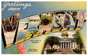 Vermont   LARGE LETTER