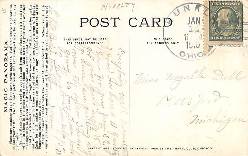 House with a tree Novelty 1910 