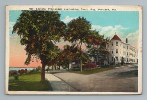 Casco Bay Portland Maine POSTAL ANTIGUA 