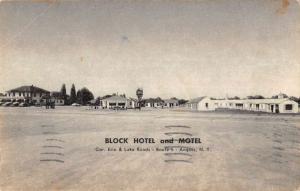 Angola New York Block Hotel And Motel Street View Antique Postcard K65320