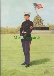 Military Postcard - United States Marine Corps Corporal  Ref.RR14761