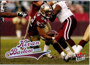 2004 Fleer Football Card Kevan Barlow San Francisco 49ers sk9214