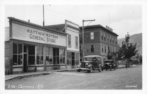 RPPC Carcross, Y.T., Canada Matthew Watson General Store Dedman 1930s Postcard