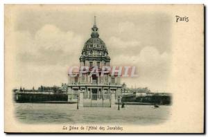 Paris 7 - The Dome of the Invalides & # 39Hotel - Old Postcard (relief map)