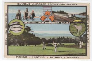 Canada's Unspoiled Province New Brunswick Canada postcard