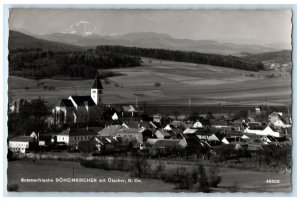 c1940's Boheim Churches with Otscher Lower Austria RPPC Photo Postcard