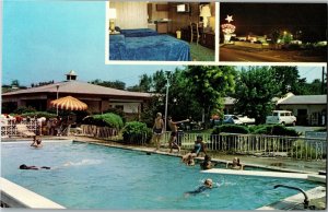 View of Carolyn Motel, Newport TN Multi View Vintage Postcard C69