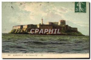 Old Postcard Lighthouse Marseille Chateau d & # 39If