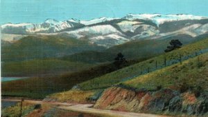 Vintage Postcard-Sangre de Cristo Range-Taos Raton-New Mexico-Moreno Valley