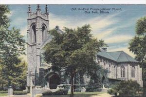 Illinois Oak Park First Congregational Church Curteich