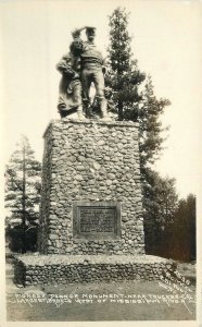 RPPC Postcard California Pioneer Donner Monument Truckee TCW Co 23-4623