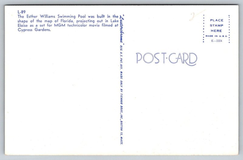 Cypress Gardens  Florida    Postcard