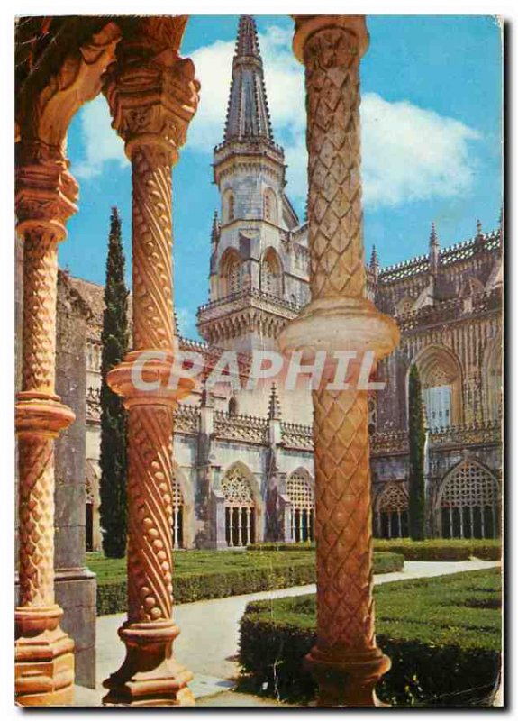 Postcard Modern Satalha Portugal Monastery One aspect of the Royal Cloister
