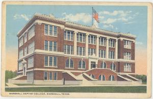 TX-MARSHALL-BAPTIST COLLEGE-CIRCA 1930S-TOWN VIEW-35409