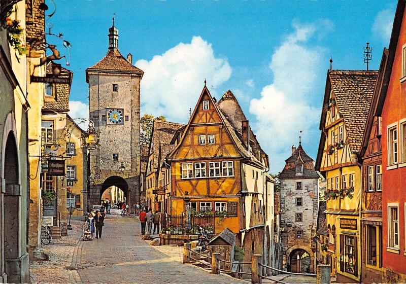 GG11677 Rothenburg ob der Tauber Am Ploenlein Street Gate