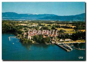 Postcard Modern Rive Francaise du Leman Yvoire medieval Cite General view