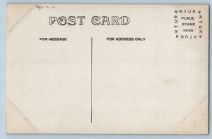 Santa Barbara California CA Postcard RPPC Photo Hotel Potter Patio Rocking Chair