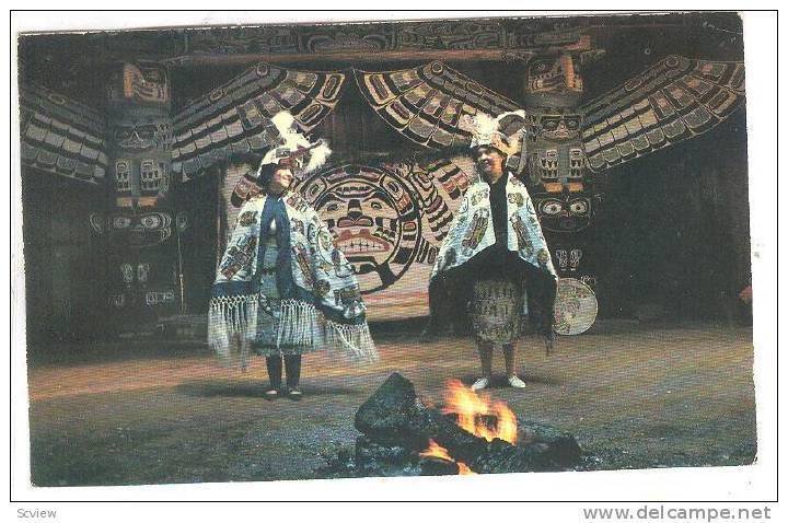 Indian Professional Dancers Performing The Swan Dance, Alert Bay, Cormorant I...