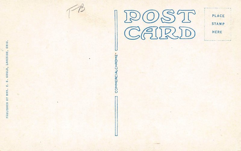 LPD84   Ohio Postcard: Marblehead, Lakeside