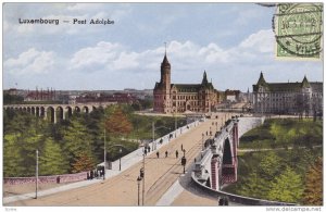 Pont Adolphe, Bridge (Side View), Luxembourg, 1900-1910s