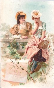 Walter A. Wood Enclosed Gear Mower with Tilting Bar - Victorian Trade Card