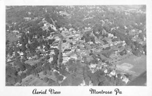 Montrose Pennsylvania Birdseye View Of City Real Photo Antique Postcard K95682