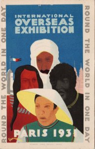 Paris 1931 International Overseas Exhibition Robert Lang Postcard H40 *as is