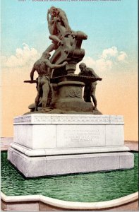 Historic Donahue Monument San Francisco California Fountain Statue DB Postcard 