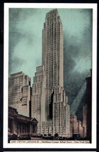NEW YORK CITY 500 Fifth Avenue Building 42nd Street Fifth Av Lumitone Photoprint