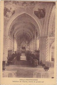 France Abbaye d'Hautecombe Interieure de l'Eglise stalles et grande...