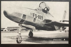 Mint USA Real Picture Postcard Republic RF 84F Thunderflash Fighter