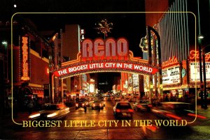 Nevada Reno The Reno Arch At Night