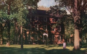 Massachusetts MA, Hall Building, Built in 1802, Houses Brusar's Office, Postcard