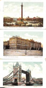 Lot of 3 postcards England London 1904 