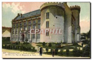 Postcard Old Angouleme Facade of the City Hotel and the Tower of Marguerite d...