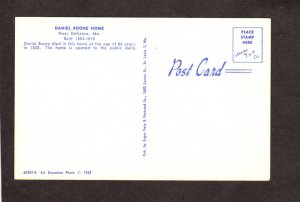 MO Daniel Boone House Home Death nr Defiance Missouri Postcard