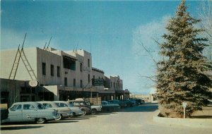 Automobiles La Fonda Hotel Taos New Mexico Petley roadside Postcard 21-1442