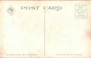 US Post Office Springfield MO Missouri Sunset Antique Postcard DB UNP Unused 