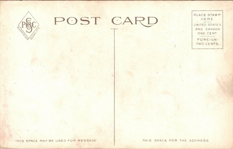 US Post Office Springfield MO Missouri Sunset Antique Postcard DB UNP Unused 