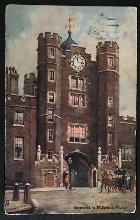 Entrance to St. James's Palace 1907 Raphael Tuck & Sons Oilette 6257