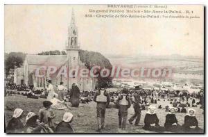 Postcard Ancient Britain great Forgiveness Breton Ste Anne La Palud Chapel of...